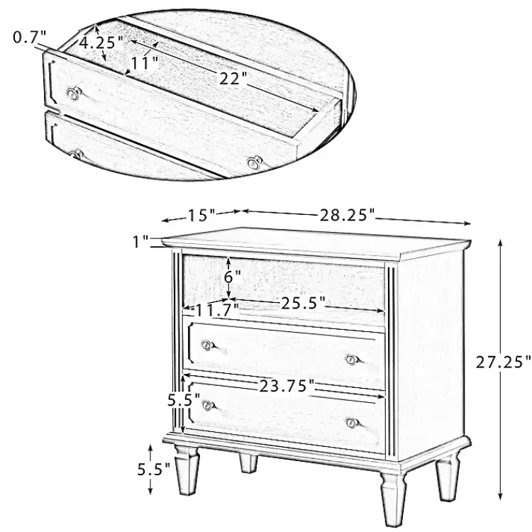 ash_brown_drawer_wood_nightstand_2.webp Ash 2-Drawer Wood Nightstand>Kirklands Home Cheap