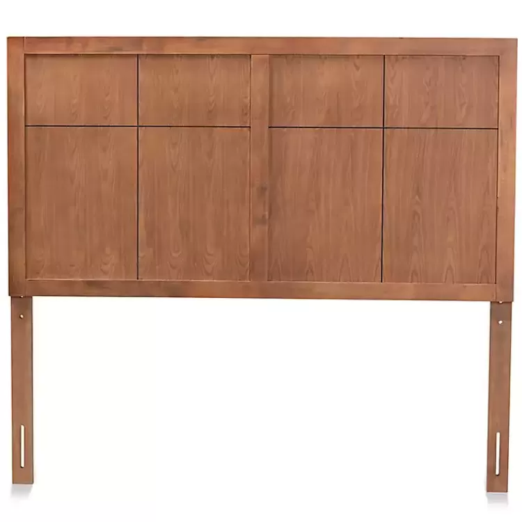 Ash Walnut Wood Panel Full Headboard>Kirklands Home Fashion
