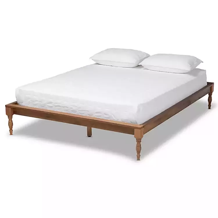 Ash Walnut Wood Platform Queen Bed>Kirklands Home New