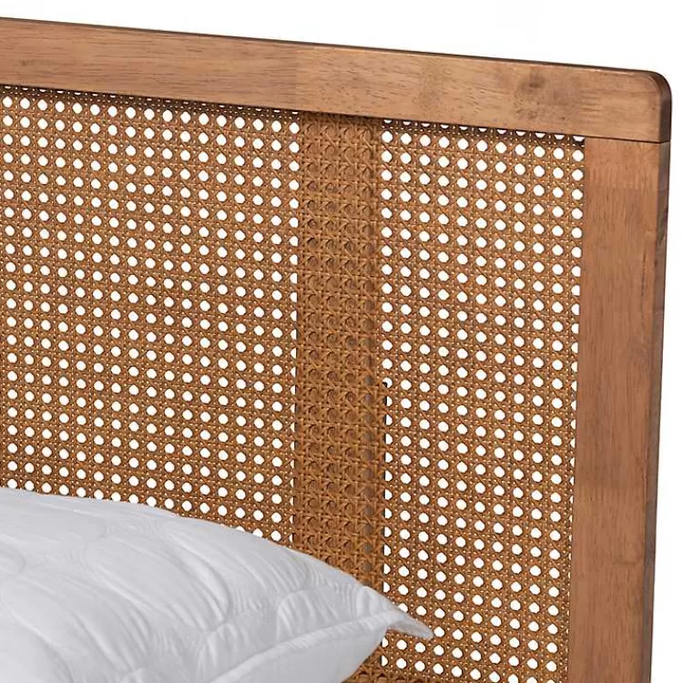 ash_walnut_wraparound_rattan_platform_queen_bed_3.webp Ash Walnut Wrap-Around Rattan Platform Queen Bed>Kirklands Home Online