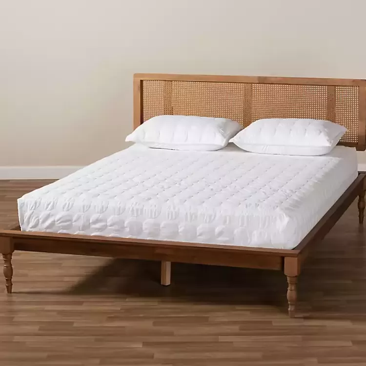 ash_walnut_wraparound_rattan_platform_queen_bed_5.webp Ash Walnut Wrap-Around Rattan Platform Queen Bed>Kirklands Home Online