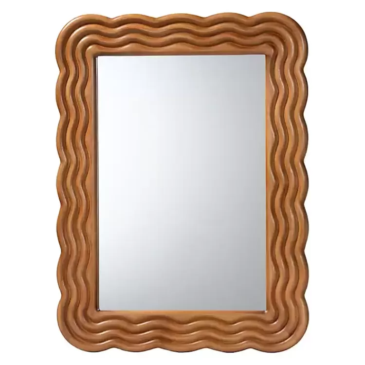 Ashely Walnut Brown Wall Mirror>Kirklands Home Hot