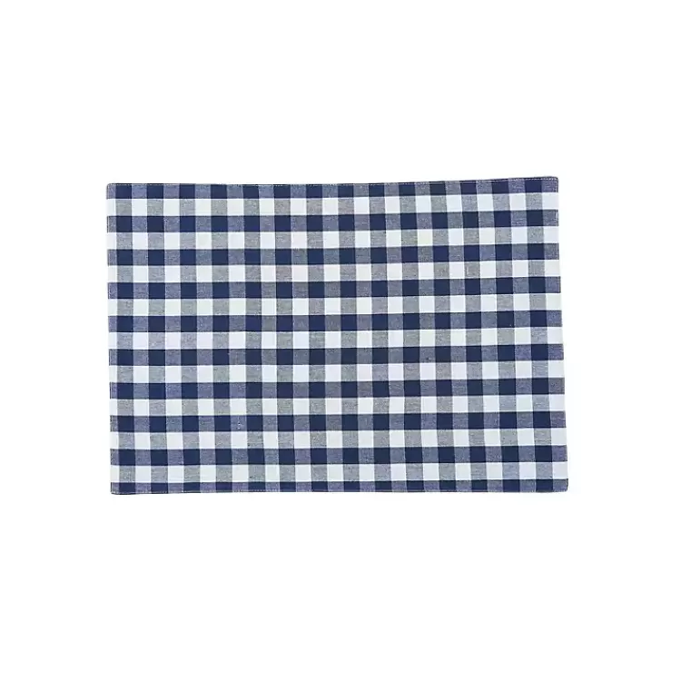 Ashford Indigo Buffalo Check Placemats, Set of 6>Kirklands Home Discount