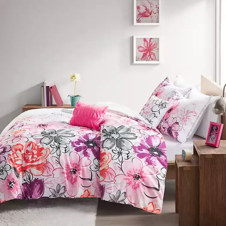 ashley_floral_california_king_pc_comforter_set_3.webp Ashley Floral California King 5-pc. Comforter Set>Kirklands Home Clearance