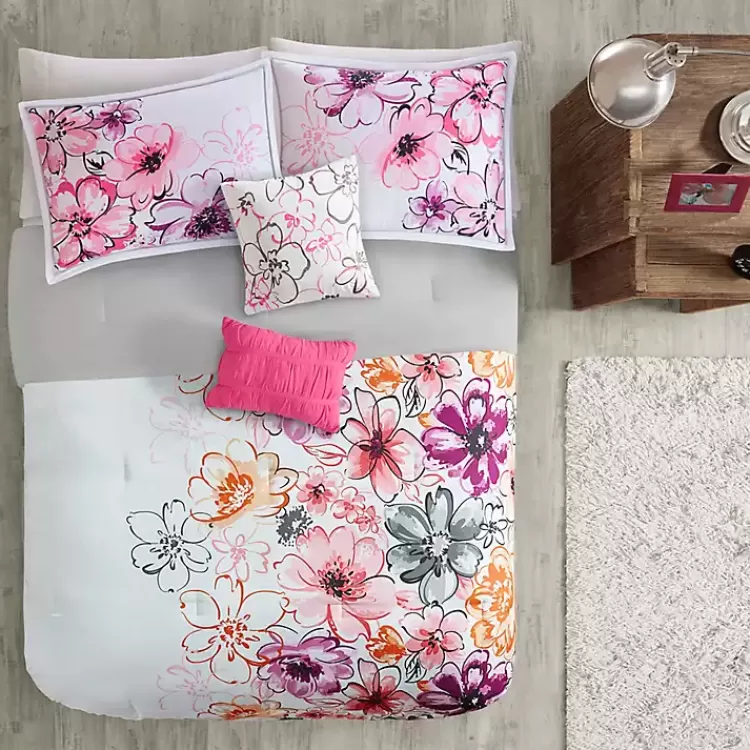 Ashley Floral Full/Queen 5-pc. Comforter Set>Kirklands Home Shop