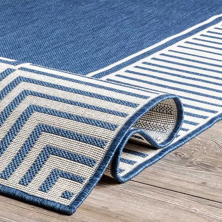 asia_blue_stripe_border_outdoor_rug_x_4-1.webp Asia Blue Stripe Border Outdoor Rug, 5x8>Kirklands Home Best Sale