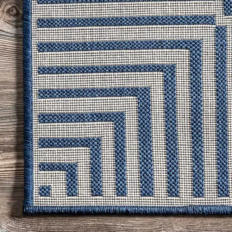 asia_blue_stripe_border_outdoor_rug_x_5-1.webp Asia Blue Stripe Border Outdoor Rug, 5x8>Kirklands Home Best Sale