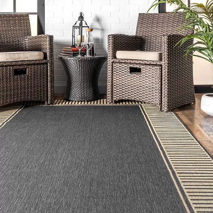 asia_gray_stripe_border_outdoor_rug_x_2.webp Asia Gray Stripe Border Outdoor Rug, 8x10>Kirklands Home Discount