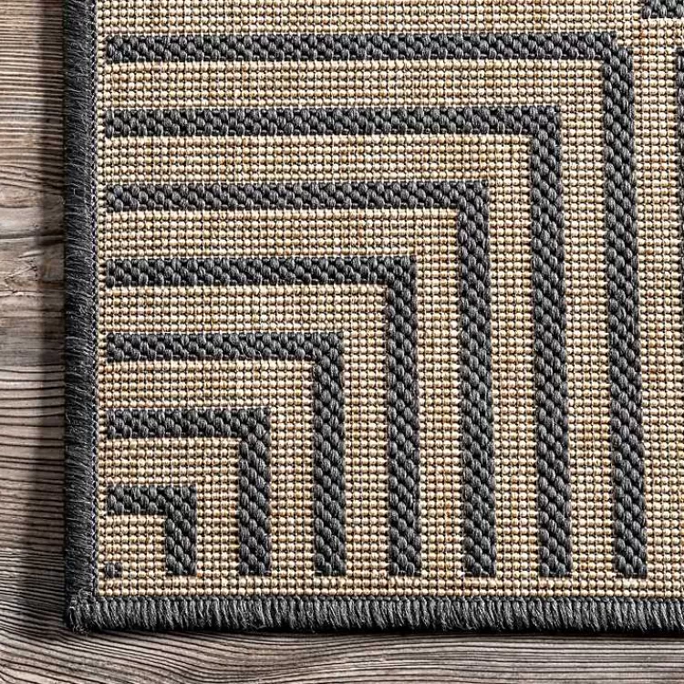 asia_gray_stripe_border_outdoor_rug_x_5.webp Asia Gray Stripe Border Outdoor Rug, 8x10>Kirklands Home Discount