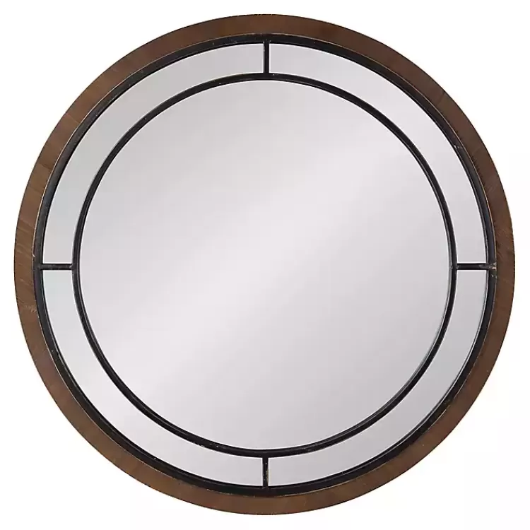 Audubon Wood Round Wall Mirror>Kirklands Home Flash Sale