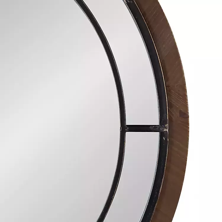 audubon_brown_wood_round_wall_mirror_2.webp Audubon Wood Round Wall Mirror>Kirklands Home Flash Sale