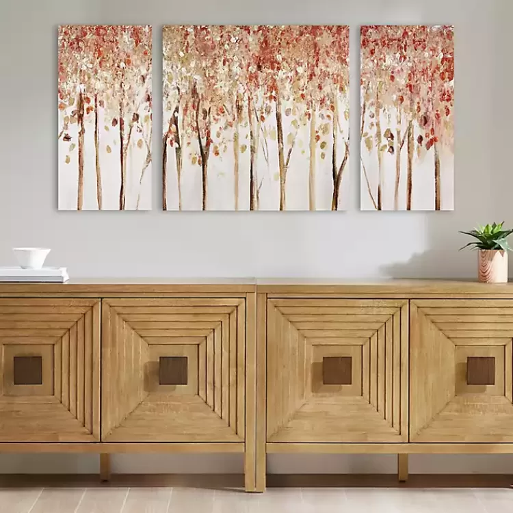 Autumn Forest Canvas Art Prints, Set of 3>Kirklands Home New