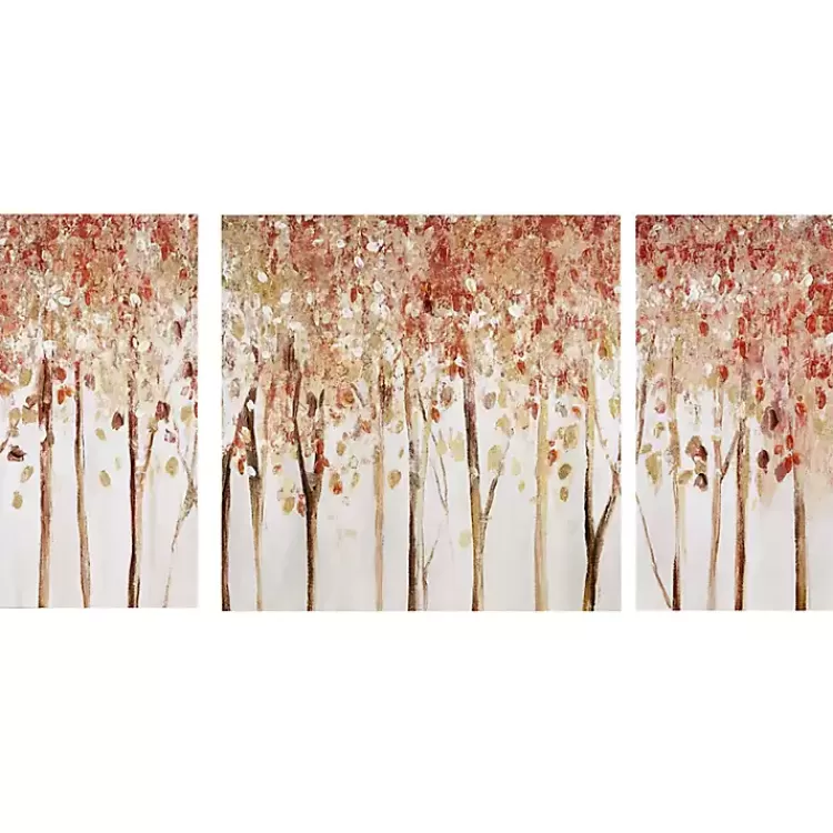 Autumn Forest Canvas Art Prints, Set of 3>Kirklands Home New