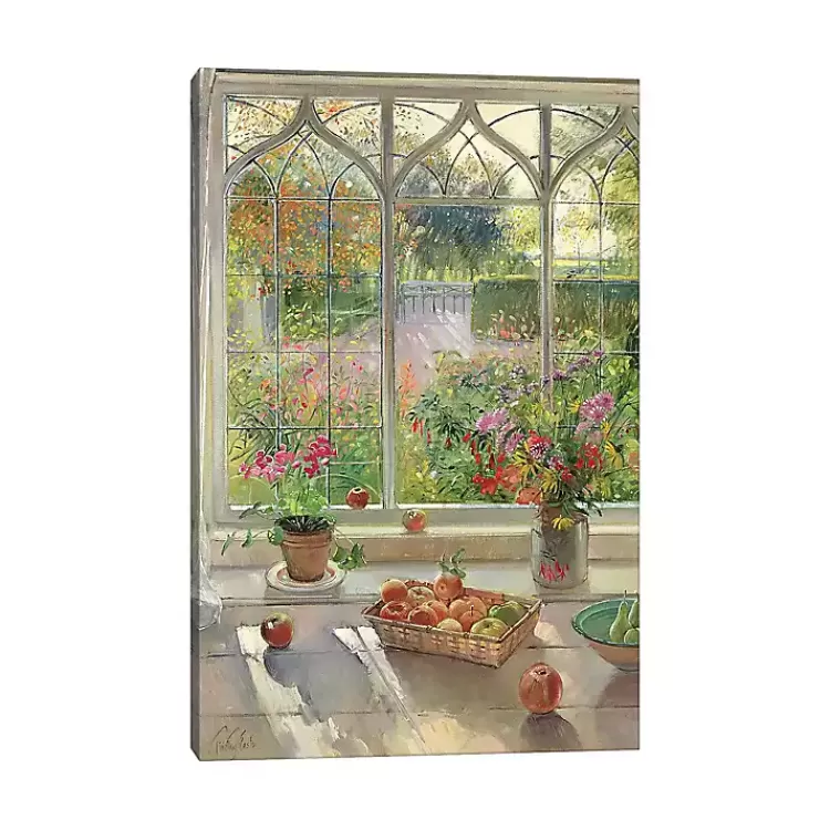 Autumn Fruit and Flowers Canvas Art Print>Kirklands Home Fashion