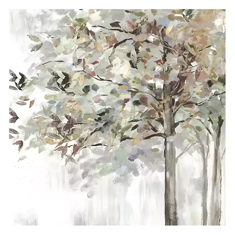 Autumn Leaves Neutral Giclee Canvas Art, 30x30 in.>Kirklands Home Cheap