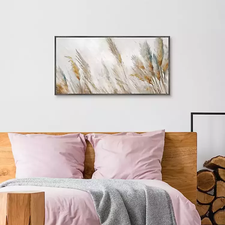Autumn Reeds Framed Canvas Art Print>Kirklands Home Cheap