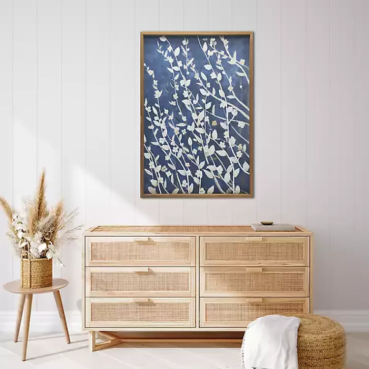 Azure Blooms Framed Canvas Art Print>Kirklands Home Shop