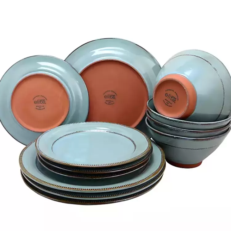 azure_glazed_round_pc_dinnerware_set_4.webp Azure Glazed Round 12-pc. Dinnerware Set>Kirklands Home Best Sale