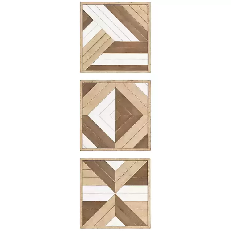 ballez_geometric_wood_wall_plaques_set_of__7.webp Ballez Geometric Wood Wall Plaques, Set of 3>Kirklands Home Best Sale