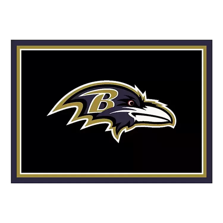 Baltimore Ravens Area Rug, 4x6>Kirklands Home Discount
