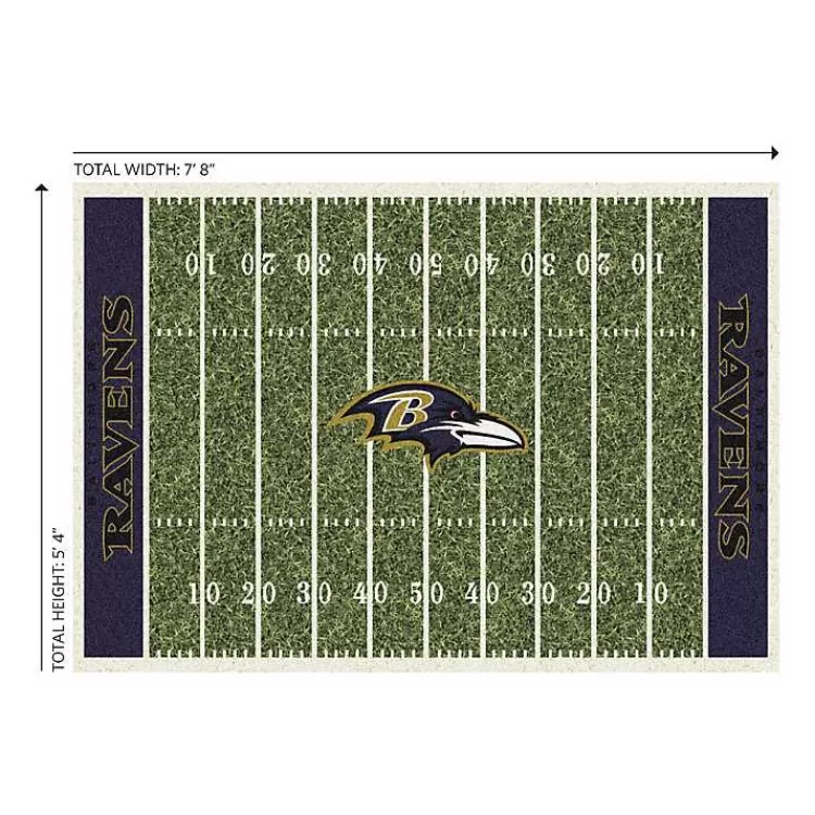 Baltimore Ravens Home Field Area Rug, 6x8>Kirklands Home Cheap