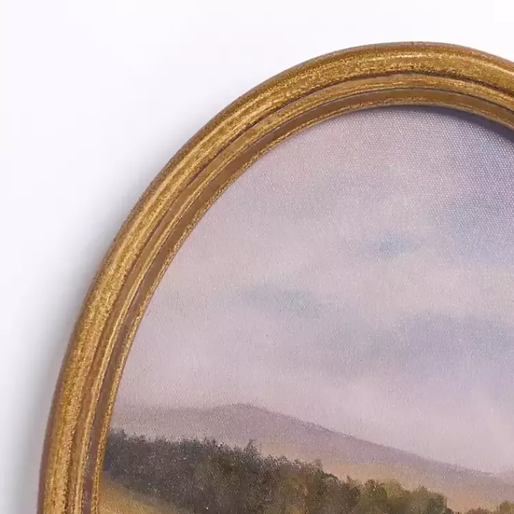 Barn Landscape Oval Framed Art Print>Kirklands Home Cheap
