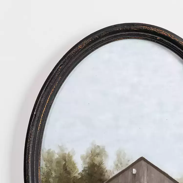 barn_landscape_oval_framed_art_print_2-1.webp Barn Landscape Oval Framed Art Print>Kirklands Home Flash Sale