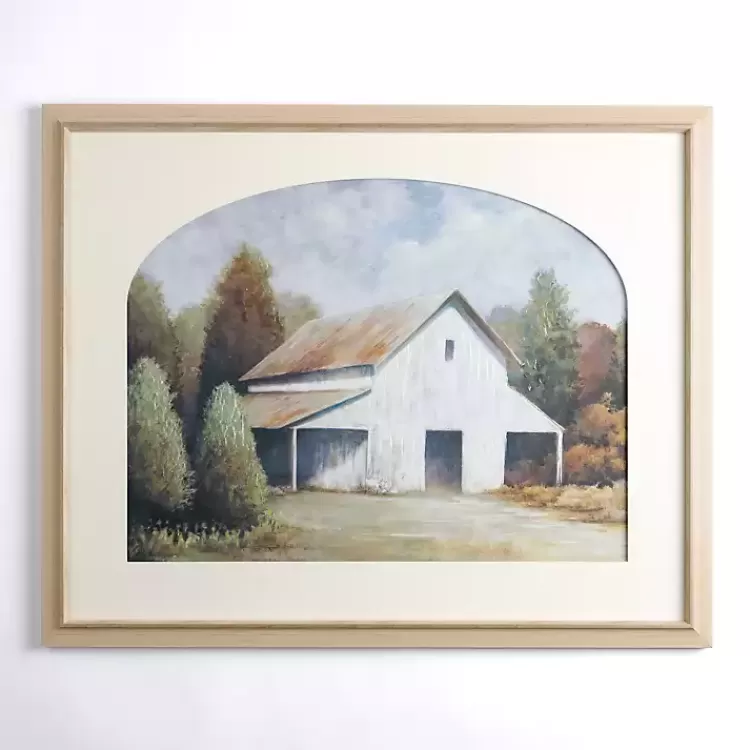 Barn with Arched Mat Framed Art Print>Kirklands Home Hot