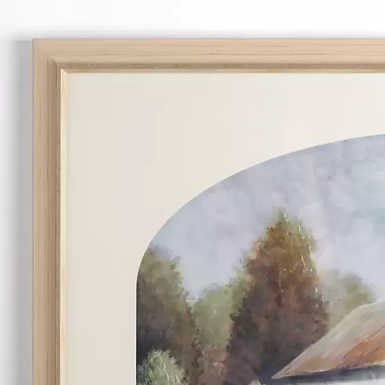 Barn with Arched Mat Framed Art Print>Kirklands Home Hot