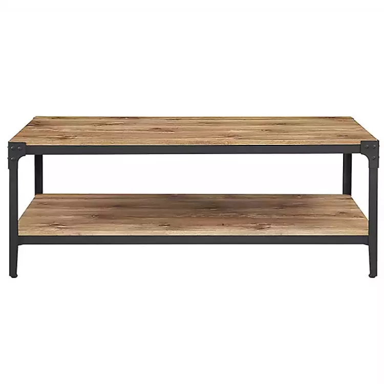 Barnwood Angle Iron Coffee Table>Kirklands Home Flash Sale