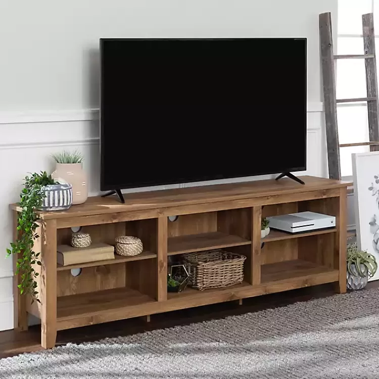 Barnwood TV Stand, 70 in.>Kirklands Home Discount