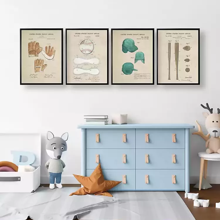 Baseball Patents Framed Art Prints>Kirklands Home Outlet