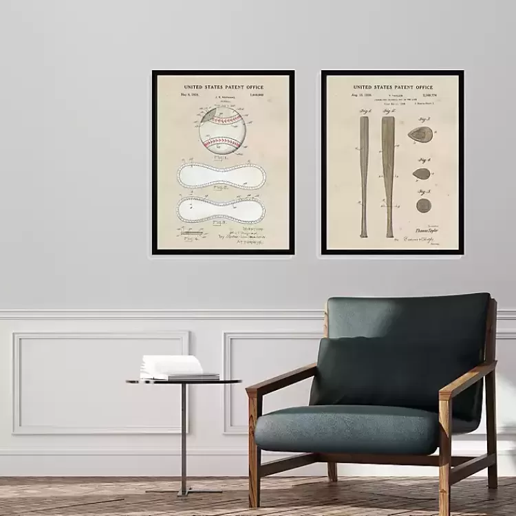 Baseball Patents Framed Art Prints, Set of 2>Kirklands Home Cheap