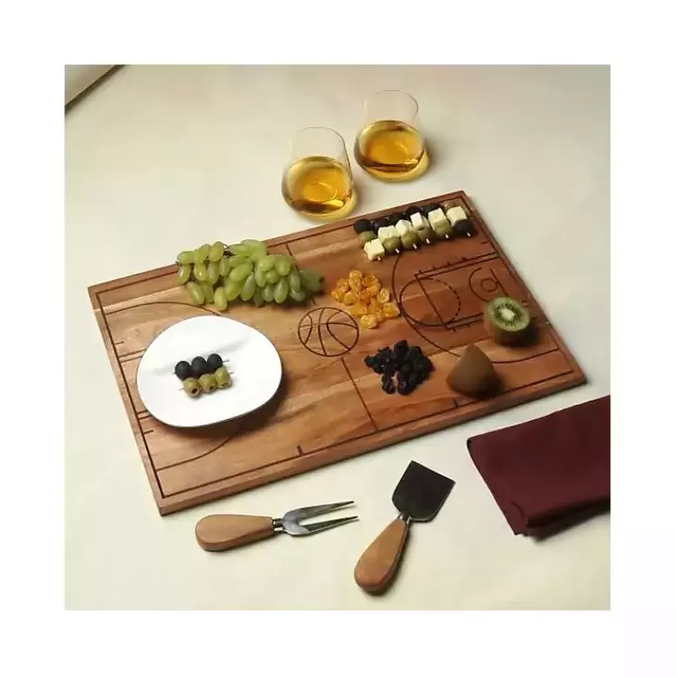 Basketball Court Wooden Serving Board>Kirklands Home Shop