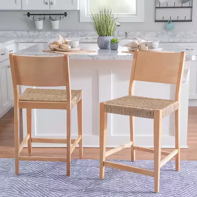 Basketweave Seat Counter Stools, Set of 2>Kirklands Home Discount