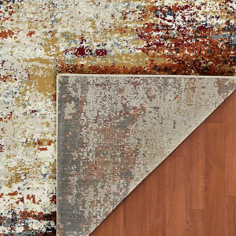 bastia_ivory_orange_accent_rug_x_3.webp Bastia Ivory Orange Accent Rug, 2x3>Kirklands Home Outlet