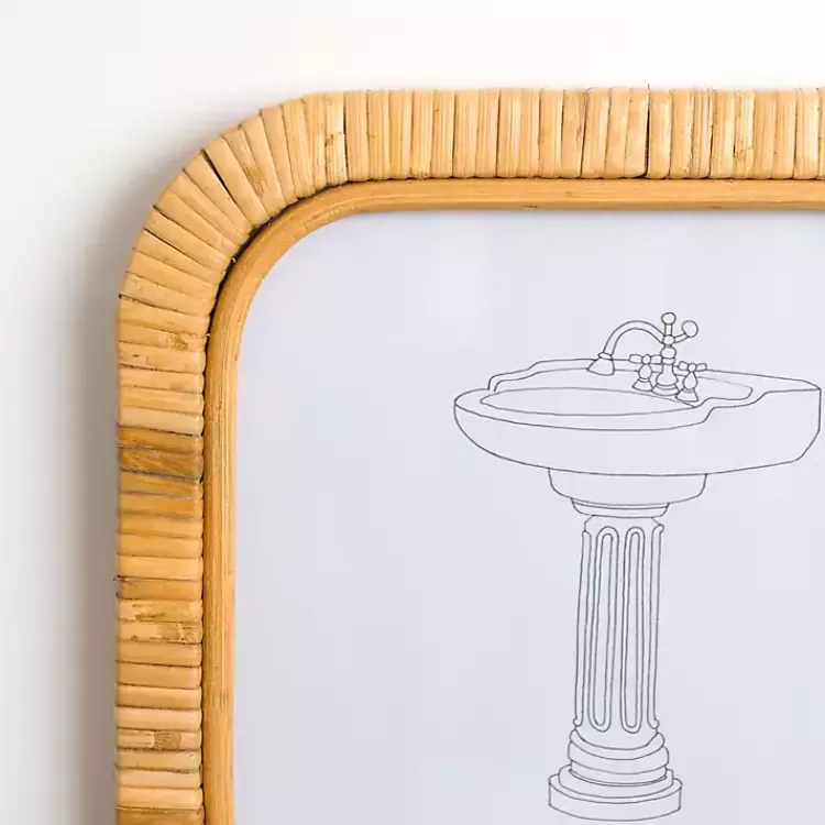 Bath Rattan Wrapped Wall Plaques, Set of 2>Kirklands Home Flash Sale