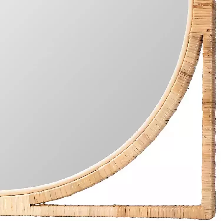 Bayan Natural Rattan Wall Mirror>Kirklands Home Store