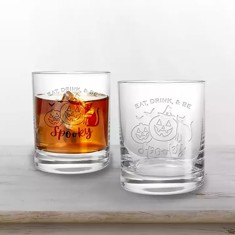 Be Spooky Halloween Whiskey Glasses, Set of 2>Kirklands Home Shop