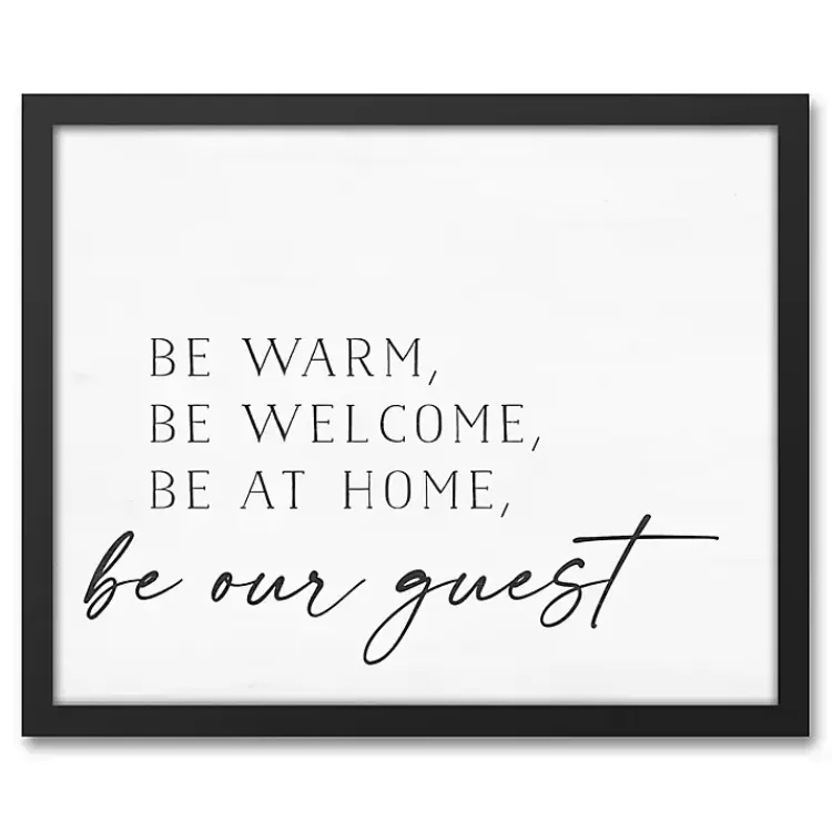 Be Warm Be Welcome Framed Canvas Art Print>Kirklands Home Outlet
