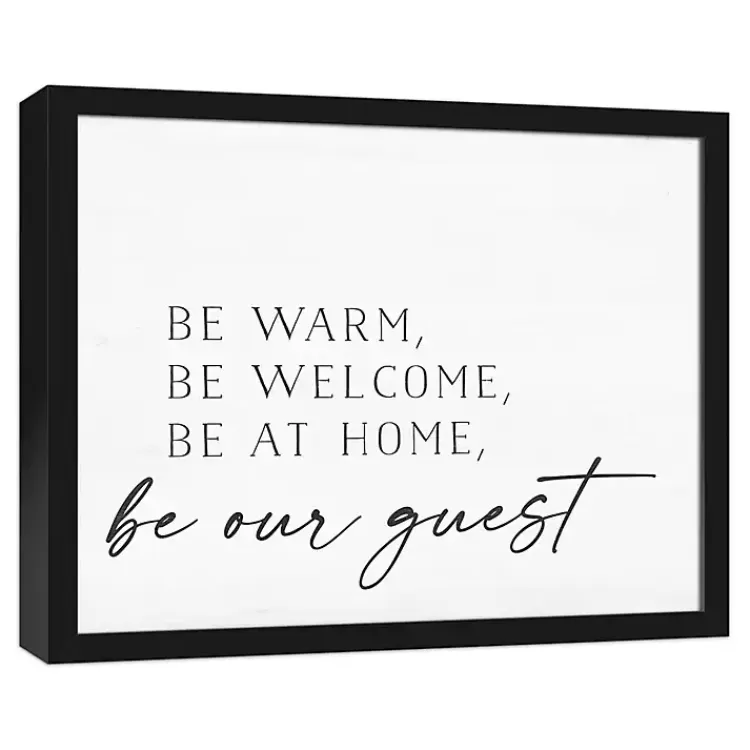Be Warm Be Welcome Framed Canvas Art Print>Kirklands Home Outlet