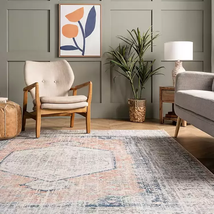 bea_distressed_vintage_washable_area_rug_x_7.webp Bea Distressed Vintage Washable Area Rug, 8x10>Kirklands Home New