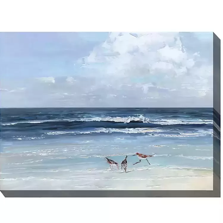 Beach Combers Outdoor Canvas Art Print>Kirklands Home Sale