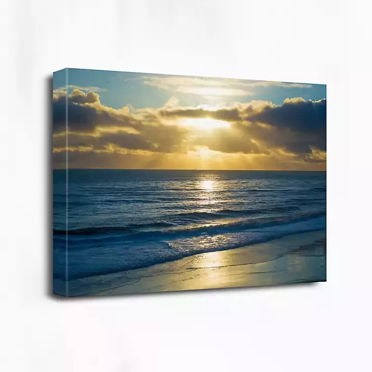 Beach Sunset Surfers Canvas Art Print>Kirklands Home Best
