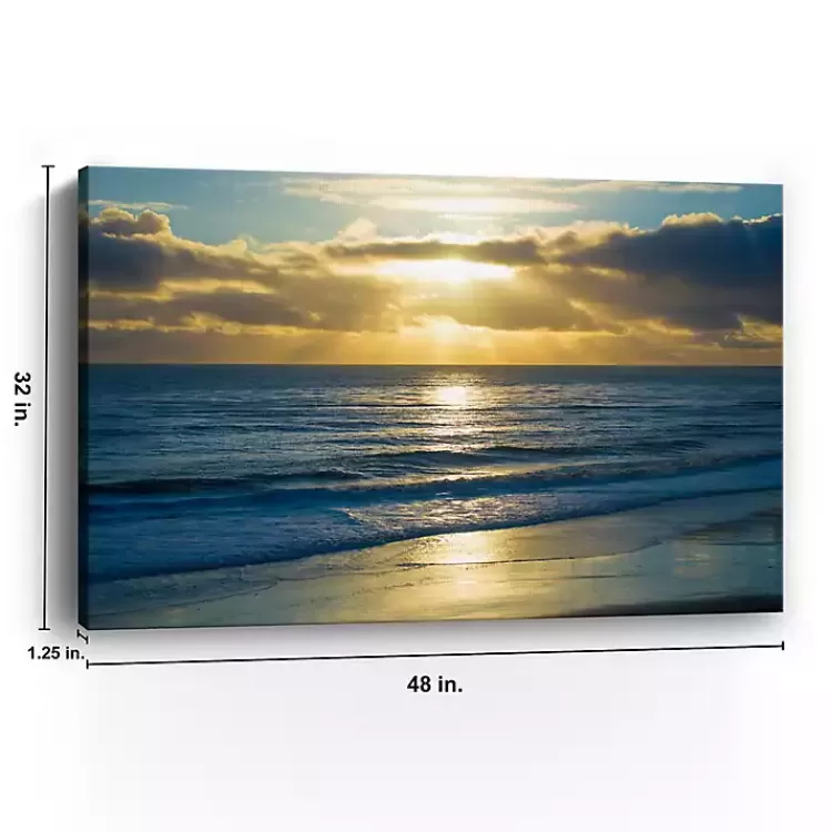 beach_sunset_surfers_canvas_art_print_3.webp Beach Sunset Surfers Canvas Art Print>Kirklands Home Best