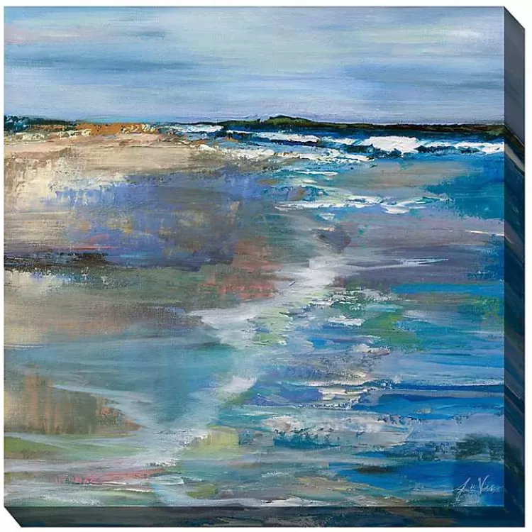 Beach Walk Outdoor Canvas Art Print>Kirklands Home Best