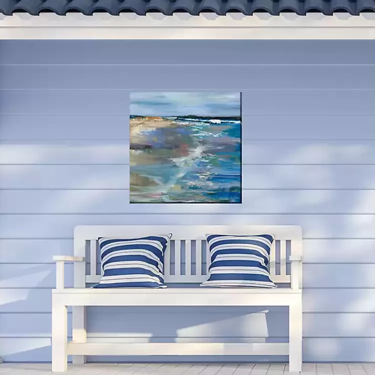 Beach Walk Outdoor Canvas Art Print>Kirklands Home Best