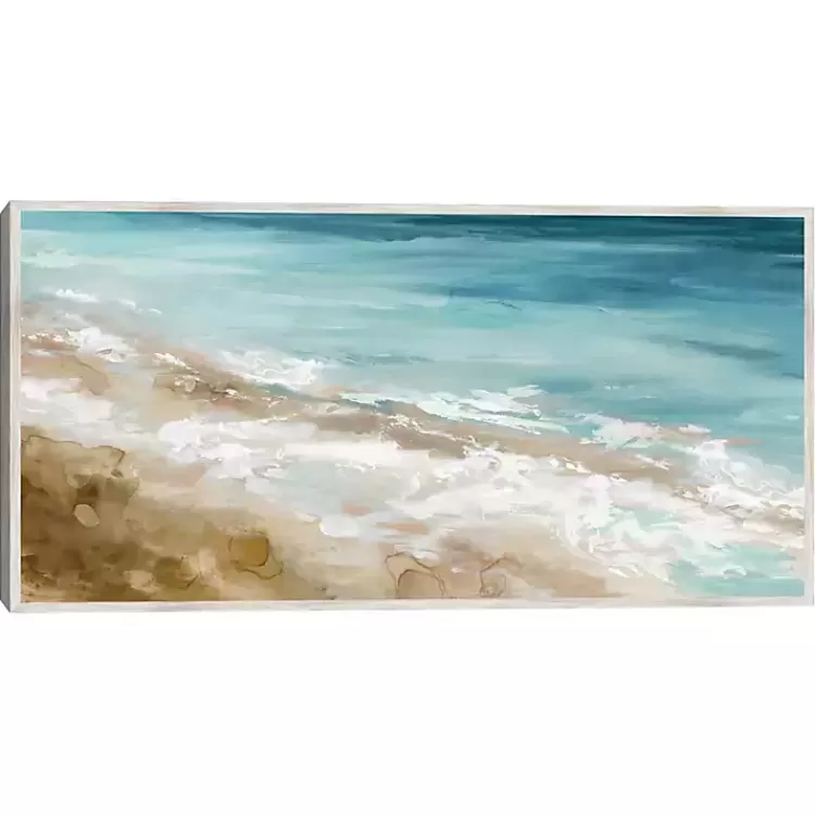 Beach Waves Framed Canvas Art Print>Kirklands Home Discount