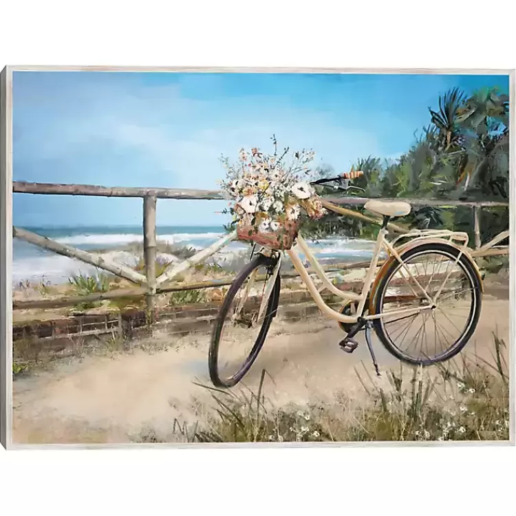 Beachside Ride Framed Canvas Art Print>Kirklands Home Online