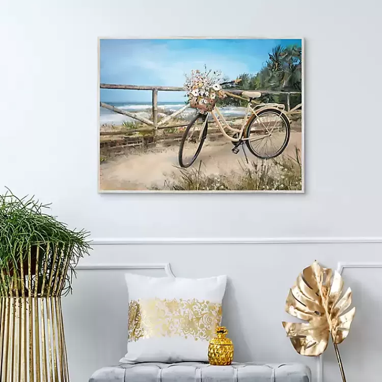 beachside_ride_framed_canvas_art_print_2.webp Beachside Ride Framed Canvas Art Print>Kirklands Home Online